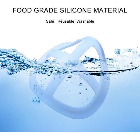 Support interne 3D en silicone pour respirer confortablement, cadre intérieur de protection pour rouge à lèvres, support invisible sous le boîtier, lot de 2 (1/4)