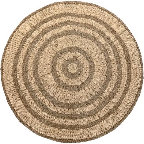 DKD Home Decor Tapis Beige Marron 150x150 cm (1/4)