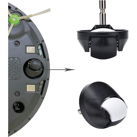Zubehör und Ersatzteile für iRobot Roomba j7 i7 i6 i3 i4 i2 i5 i8 i1+/Plus e5 e6 Serie IEJ - 1 Gummiwalzenbürste, 1 Schwenkrad, 4 Filter, 4 schwarze Seitenbürsten. (1/5)
