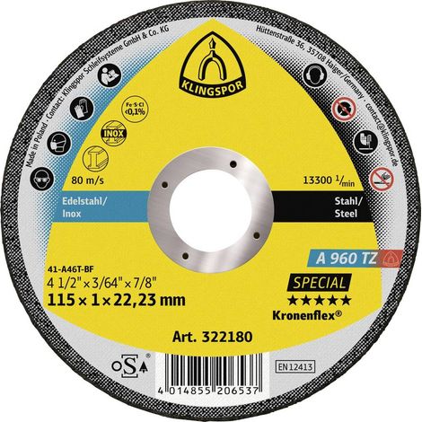 Disco da taglio klingspor a 960 tz 125 mm 1 mm (1/2)