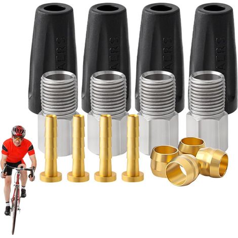 Tuyau De Frein À Disque Hydraulique Insert D'olive, Connecteurs De Tuyau De Frein Hydraulique, Olive Insert Pour Vélos Frein Modèles BH59, Set Vélo Frein Olive, Compatible Avec BH59 VTT (1/5)