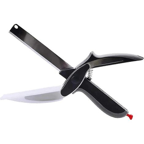 Clever Kitchen Chopper With Cutting Board,Stainless Steel Multi-function Scissors (1/4)