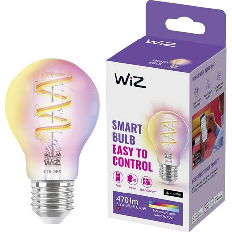 WiZ 8720169072176 LED EEK G (A - G) E27 Kolbenform 6.3 W = 40 W (B x H x T) 108 x 108 x 60 mm 1 St (1/5)