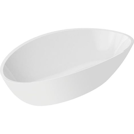 Vasque a poser DUO en fonte minerale lxhxp: 599x160x361mm
