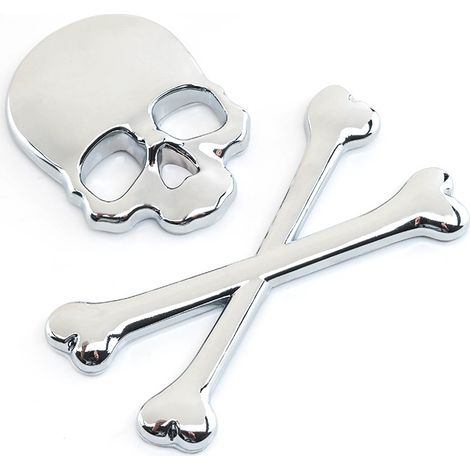 3D en métal tête de Mort Squelette Mort de Voiture de Moto Emblème Badge Autocollant de Voiture Styling Stickers Accessoires
