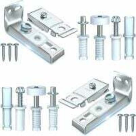Reparatursatz für Falttürbeschläge – 2er-Pack Ersatzteile für Faltschiebetüren für Schränke, inklusive oberer und unterer Halterung, 3/8-Zoll-Drehzapfen (1/4)