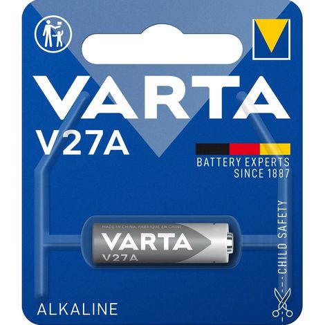 Pile alcaline v27a 27a mn27 12 v paquet de 1