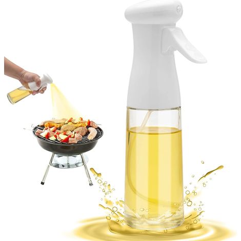 Flacon pulvérisateur rechargeable pour huile et huile d'olive, en verre, 200 ml, pour friteuses à air, salades et grillades.-AquaForge (1/5)