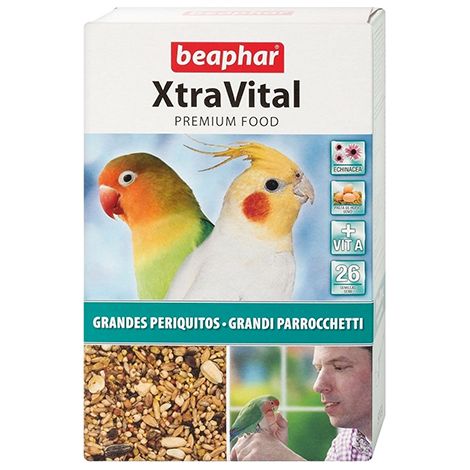 Beaphar Xtravital Food per grandi parrocchetti, 1 kg