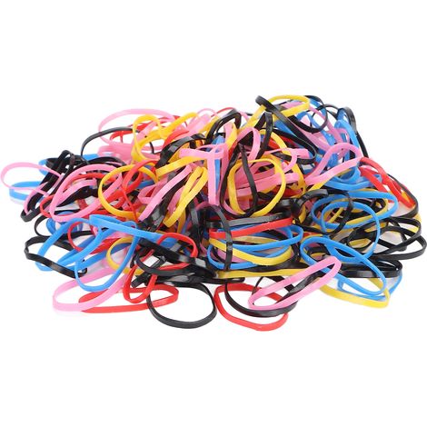 Élastiques colorés, très élastiques, résistants, pour cheveux, jetables, petits élastiques