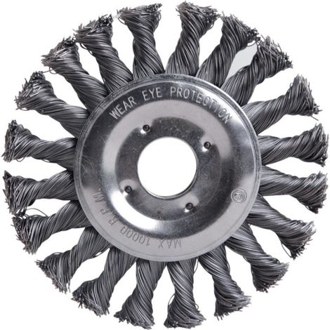 Brosse ronde fil acier 115x0,5mm nouée FORTIS (1/3)