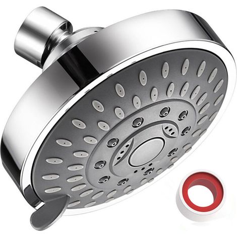 Pommeau de douche haute pression avec jet multifonctionnel réglable, conception écologique et économique, fabriqué en plastique ABS durable, haute performance AquaForge (1/5)