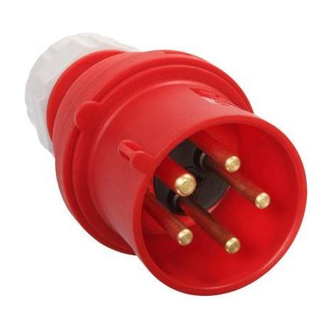 Adattatore CEE as schwabe 32A 400V rosso compatto