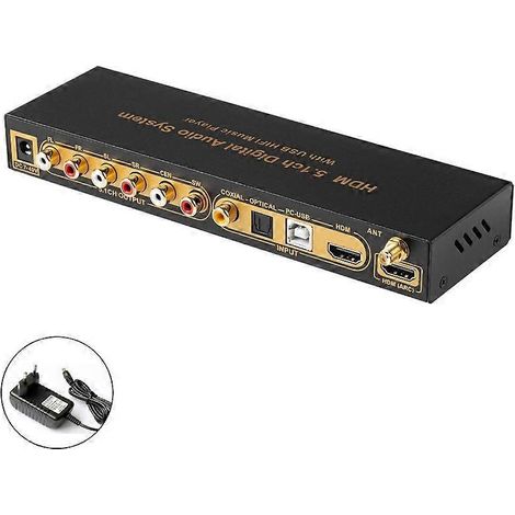 Hohe Klangqualität mit UD851B 5.1-Decodern, USB-Player, Speicherkarte und EU-Stecker.