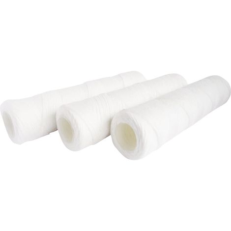 Lot de 3 cartouches filtrantes bobinées 20µ - Taille standard 10"- Durée 12 mois (1/4)