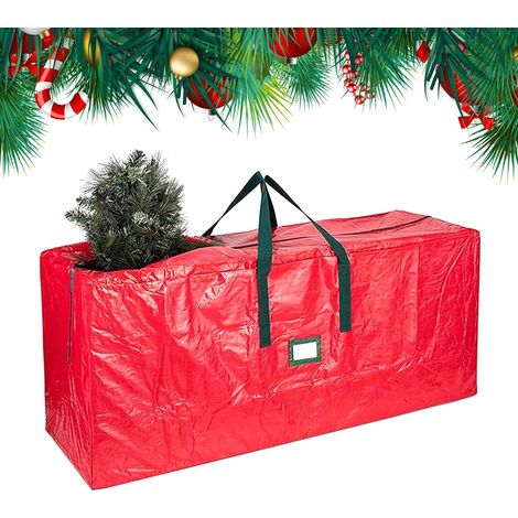 Bolsa De Almacenamiento Para Árbol De Navidad - 165 X 38 X 76 Cm - Tejido Oxford 600D Impermeable - Con Cremallera De Doble Dirección Y Asas Reforzadas - 1 Unidad (1/5)