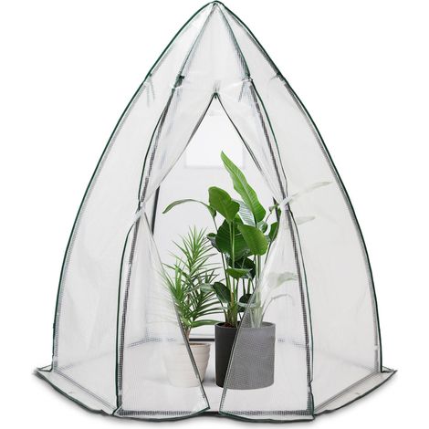 VOUNOT Dome Greenhouse Garden & Outdoor 160x160x180cm, White