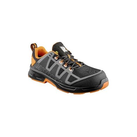 RUNNEX® S3S ESD-Sicherheitshalbschuhe ActionStar, schwarz/grau/orange, Gr.42 (1/5)