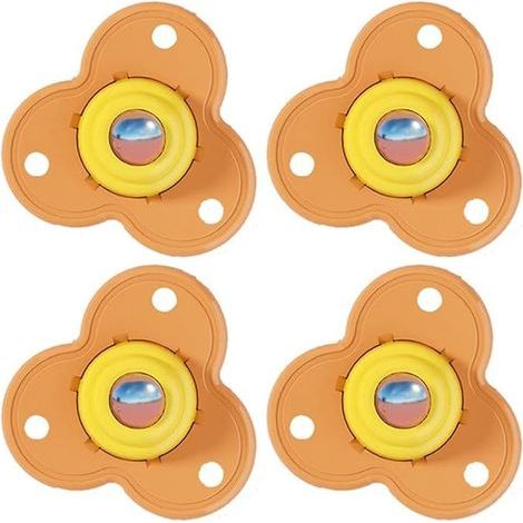 Ahlsen Mini roues pivotantes 4 pièces roulettes de meubles à Rotation à 360 degrés poulie universelle auto-adhésive pour boîte de rangement de meubles (1/4)