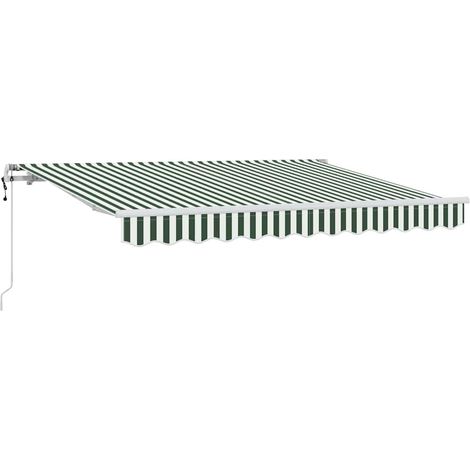 Maison Exclusive - Tenda Retrattile Verde 350 x 200 cm Tessuto (1/5)