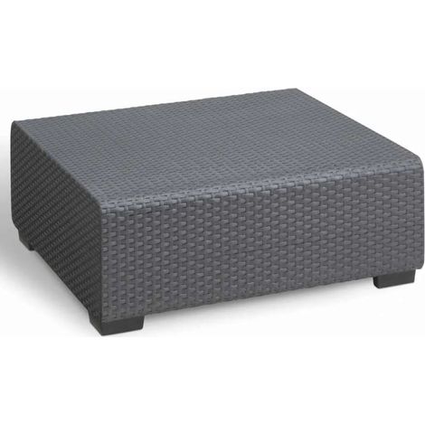 Keter Tavolo da Giardino Salta/Sapporo Grafite 71,5x71,5 cm Rattan (1/5)