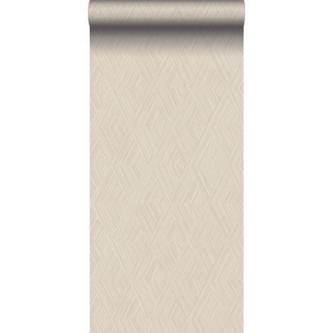papier peint graphique 3D sable beige - Origin Wallcoverings (1/5)