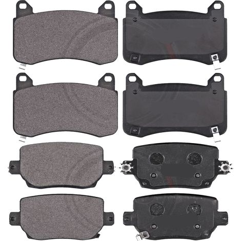 KIT PASTIGLIE FRENO ANTERIORI E POSTERIORI compatibile con SUZUKI SWIFT IV (FZ,NZ) / PASTIGLIE FRENANTI AUTO OEM P 16 013,P 79 029 / SOSTITUZIONE DIRETTA / BASSA POLVERE / SILENZIOSO (1/4)
