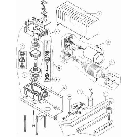 6ARCAP Gruppo Albero Primario Arc-dor Per Arc 1b-1bh-bh-b Ditec 6arcap Entrematic Nuovo