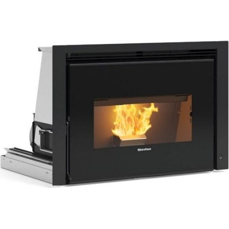 Extraflame Nordica Comfort P85 Plus Inserto A Pellet Canalizzabile 12 Kw Nero