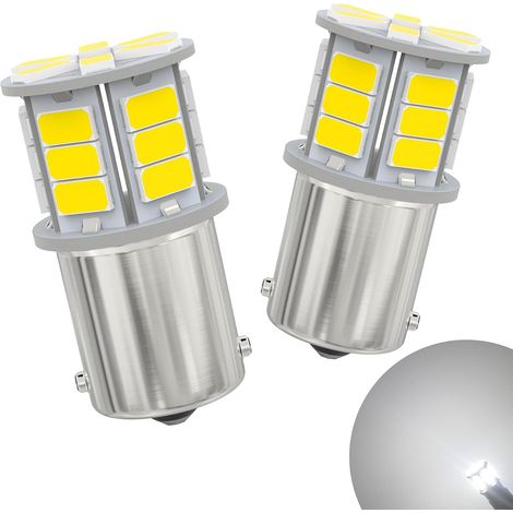 Ampoule LED P21W 1156 Voiture Feu de Recul de Jour Arrière Blanc (1/5)
