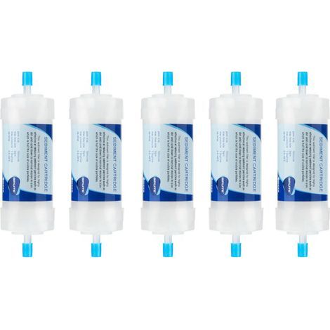 Wasserreiniger, Waschmaschine, Warmwasserbereiter, Vorfilter, kleiner 5-Zoll-PP-Smart-Toilettendeckelfilter (2-Punkt-Stange - 2-Punkt-Stange) (1/5)