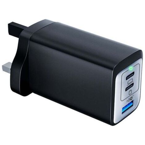 Chargeur USB C 735 Nano II 65W 3 ports PPS pour MacBook Pro Air iPad Pro iPhone 16 16 Plus 16 Pro etc. (1/4)