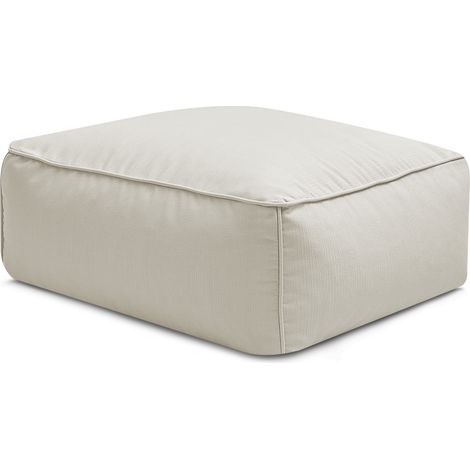 BOBOCHIC - Pouf pour canapé de jardin modulable GIULIA avec bâche de protection Beige (1/5)