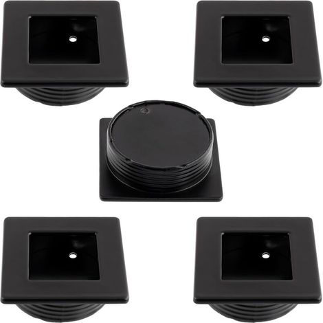 Set mit 5 quadratischen, eingelassenen Griffen 46x46 mm Ø40 mm für Schiebetüren - Möbel, Schränke, Kommoden, Schubladen, Inneneinrichtung (1/4)