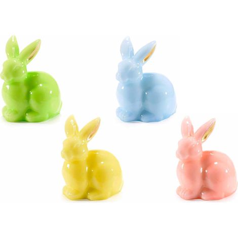 Candele Pasquali a Forma di Coniglio Set da 4 Pezzi (1/3)
