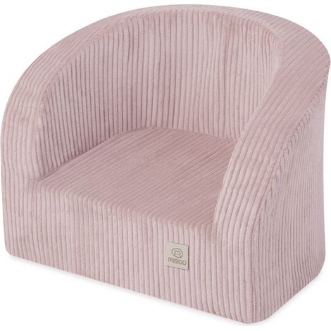 Seggiolino per bambini Misioo Dream Corner, rosa chiaro, velluto a coste di alta qualità (1/5)
