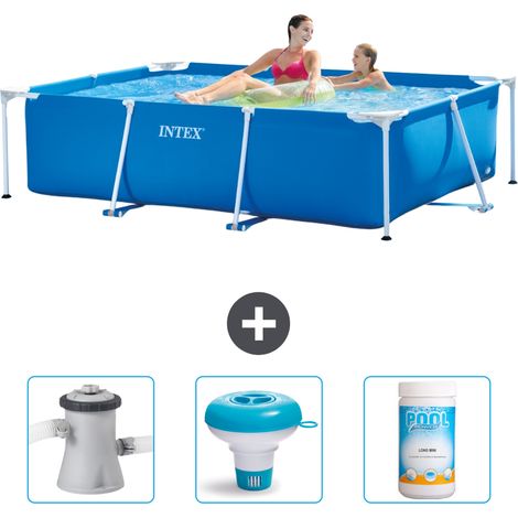 Intex Piscina con estructura Rectangular - 220x150x60 cm - 6-piezas  SCB77 (1/4)