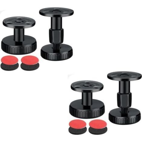 Cale de Lit Réglables Murales,4 Pièces Cadre de Lit Fileté Réglable,Anti-Secousse Outil Support Télescopique,Cadre De Lit Réglable Stabilisateur pour Lits, Tables, Canapé, Armoire(30-68 mm) (1/5)