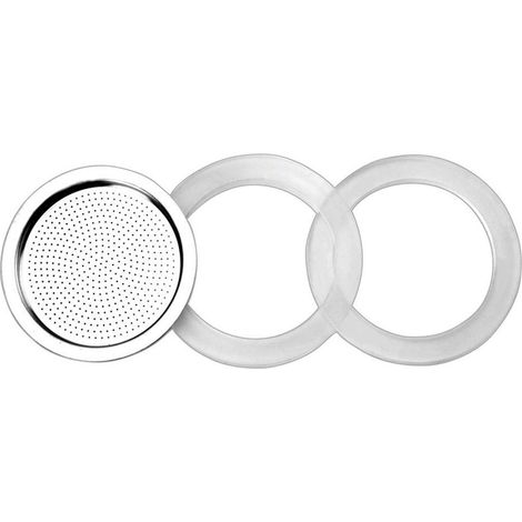 ibili Essential conjunto de juntas y filtro plateado para cafetera