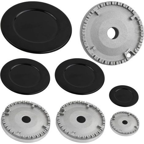 4 pcs Chapeaux de Brûleurs, Brûleur Cuisinière à Gaz, Chapeau de Couronne de BrûLeur à Gaz, pour Plaques de Cuisson Ariston, Indesit, Samet, Nardi (1/5)