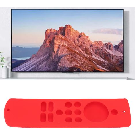 Housse de Protection en Silicone Souple Anti-Dérapant pour Télécommande Fire TV Stick Lite Rouge avec Dragonne (1/5)