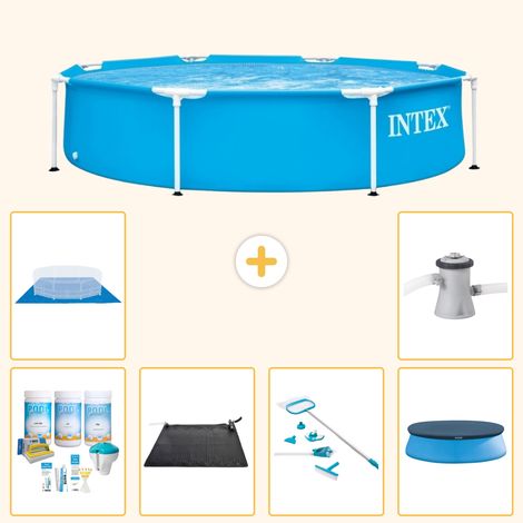 Intex Piscine Tubulaire Ronde - 244x51 cm - 7-pièces S20388 (1/5)