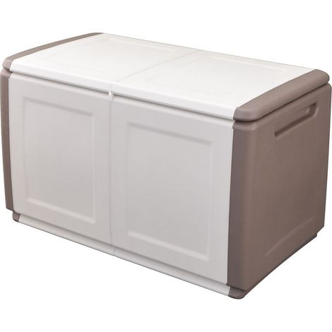 BAULE PORTATUTTO cm  96 x 53 x H 57 - TORTORA/ECRU  - ARTPLAST
