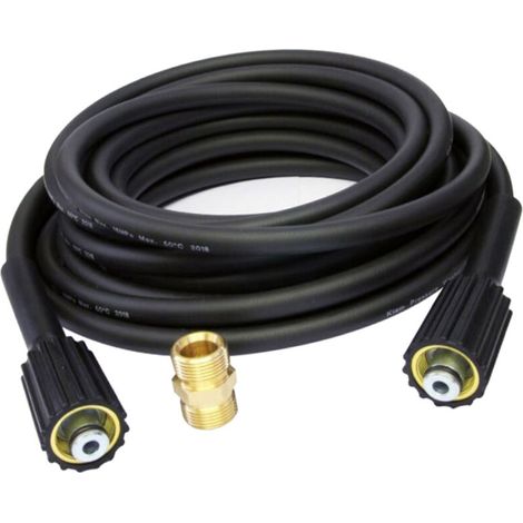 10m d'extension de tuyau k Série haute pression Rondeuse M22 Connecteur Femelle à mâle (1/4)