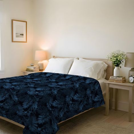 Couvre-lit matelassé d’été Ligne Basic en Microfibre Douce imprimée – Couette Printemps-été mi-Saison – Banshee, Double 250x240 cm (1/5)