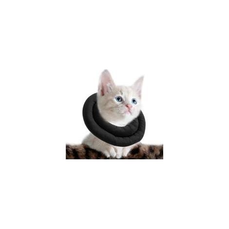 Collier de récupération doux pour chat – Tissu coton haute qualité – Ajustable pour confort optimal – Protection après chirurgie (1/4)