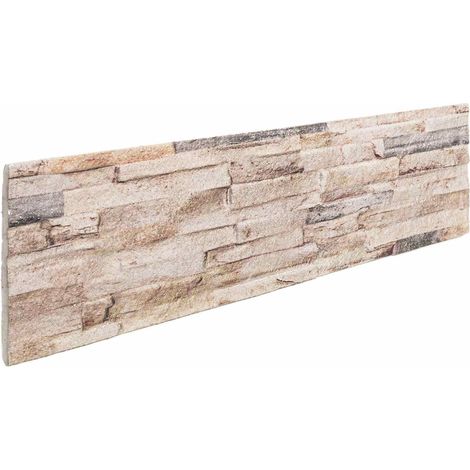 Wandpaneele 10 pcs Weiß und Rot 100 x 25 cm EPS-Schaum