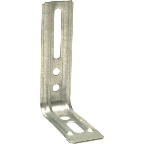 Simpson Strong Tie – Équerre de fixation nervurée droite 130x71.5mm – Épaisseur 1.5mm – Pour bois dur et béton armé – Usage professionnel