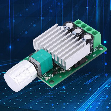 DC 12-30V PWM DC-Motor-Drehzahlregler-Platine Modul 10A Hochleistungs-Drehzahlregler, Dimmerschalter, PWM-Drehzahlregler (1/5)