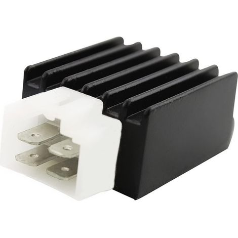 Rectificador regulador de voltaje de 4 pines para ATV, motocross y karts de 50 cc, 70 cc, 90 cc, 110 cc y 125 cc. (1/5)